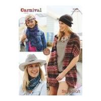 stylecraft childrens ladies wraps scarf snood carnival knitting patter ...
