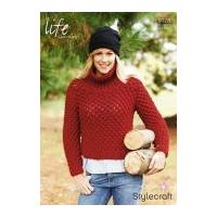 Stylecraft Ladies Sweater Life Knitting Pattern 9128 Super Chunky