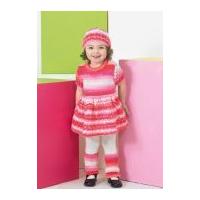 Stylecraft Childrens Tunic, Hat & Leg Warmers Merry Go Round Knitting Pattern 8742 DK