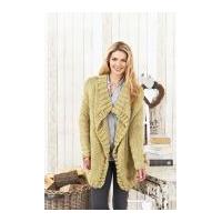 Stylecraft Ladies Jackets Nordic Knitting Pattern 8826 Super Chunky