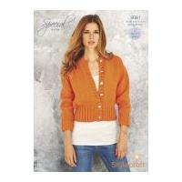 Stylecraft Ladies Sweater & Cardigan Special Knitting Pattern 9081 Chunky