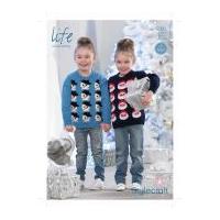 Stylecraft Childrens Christmas Sweaters Life Knitting Pattern 9031 DK