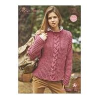 Stylecraft Ladies Sweaters Alpaca Tweed Knitting Pattern 9012 DK