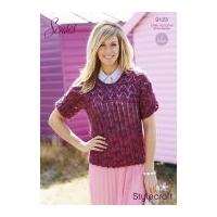 Stylecraft Ladies Tops Senses Knitting Pattern 9123 Lace