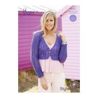 Stylecraft Ladies Cardigans Senses Knitting Pattern 9121 Lace