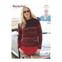 stylecraft ladies sweaters carnival knitting pattern 9087 chunky