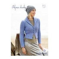 Stylecraft Ladies Fitted Jacket Alpaca Knitting Pattern 9111 Chunky