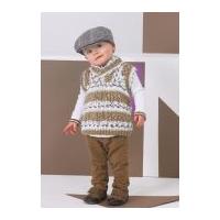 Stylecraft Childrens Sweater & Slipover Wondersoft Knitting Pattern 8750 DK