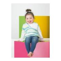 Stylecraft Childrens Tunic, Hat & Leg Warmers Merry Go Round Knitting Pattern 8743 DK
