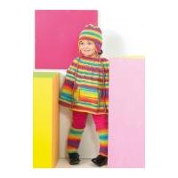 Stylecraft Childrens Cape, Leg Warmers & Helmet Merry Go Round Knitting Pattern 8741 DK