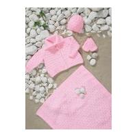 Stylecraft Baby Jacket, Hat, Mittens & Blanket Wondersoft Knitting Pattern 8701 DK