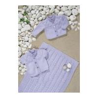 Stylecraft Baby Cardigans & Blanket Wondersoft Knitting Pattern 8699 DK