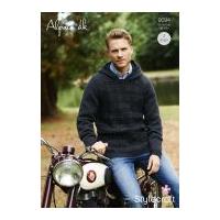 Stylecraft Mens Sweater & Hoodie Alpaca Knitting Pattern 9094 DK