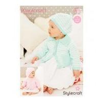 Stylecraft Baby Cardigans & Berets Wondersoft Knitting Pattern 9152 DK