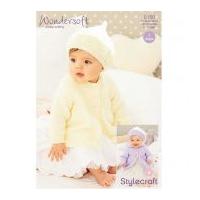 Stylecraft Baby Coats & Beret Wondersoft Knitting Pattern 9150 DK