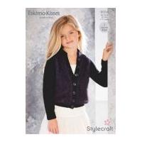 Stylecraft Childrens Cardigans Eskimo Kisses Knitting Pattern 9054 DK