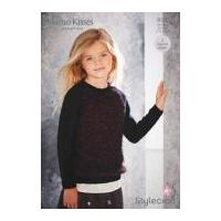 stylecraft childrens sweaters eskimo kisses knitting pattern 9054 dk