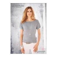 stylecraft ladies sweaters eskimo kisses knitting pattern 9051 dk