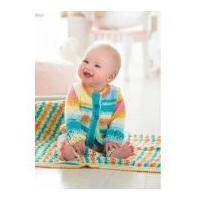 Stylecraft Baby Cardigan & Blanket Merry Go Round Knitting Pattern 8968 DK