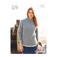 Stylecraft Ladies Sweater Knitting Pattern 9019 Aran