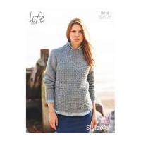 stylecraft ladies sweater knitting pattern 9019 aran