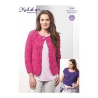 Stylecraft Ladies Eyelet Tee & Cardigan Malabar Knitting Pattern 9146 Aran