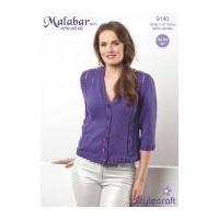 Stylecraft Ladies Cardigan Malabar Knitting Pattern 9140 Aran