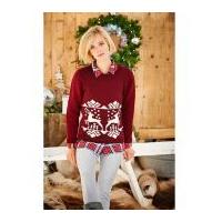 Stylecraft Ladies Christmas Sweater & Snood Special Knitting Pattern 9203 DK