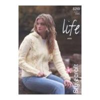 Stylecraft Ladies Jacket Knitting Pattern 8259 Aran