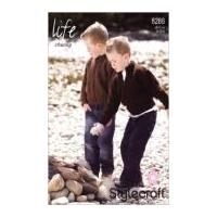 Stylecraft Boys Jackets Knitting Pattern 8286 Chunky
