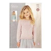 Stylecraft Girls Sweater Knitting Pattern 8950 DK