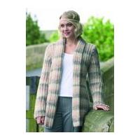 Stylecraft Ladies Jacket Brushstrokes Knitting Pattern 8383 Chunky