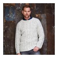Stylecraft Mens Sweater & Cardigan Alpaca Tweed Knitting Pattern 9340 DK