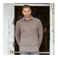 Stylecraft Mens Sweater & Cardigan Alpaca Tweed Knitting Pattern 9338 DK