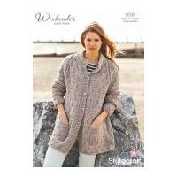 stylecraft ladies coatigan weekender knitting pattern 9038 super chunk ...