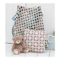 Stylecraft Home Cushion & Blanket Batik Crochet Pattern 9300 DK