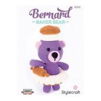 Stylecraft Bernard Baker Bear Cuddly Toy Classique Cotton Crochet Pattern 9329 DK