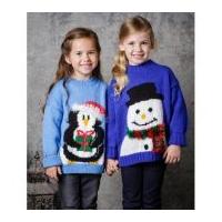 Stylecraft Childrens Christmas Sweaters Special Knitting Pattern 9309 DK