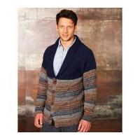 Stylecraft Mens Sweater & Cardigan Vintage Look Knitting Pattern 9312 DK
