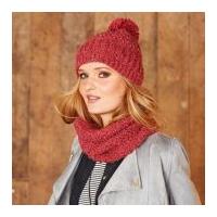 Stylecraft Ladies Hats, Scarf, Snood & Wrist Warmers Alpaca Tweed Knitting Pattern 9322 Chunky