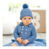 Stylecraft Baby Jacket, Hat & Blanket Special for Babies Knitting Pattern 9347 DK
