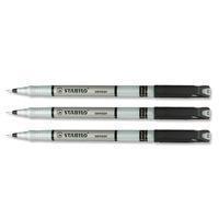 stabilo sensor pen black 18946