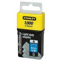 Stanley (8mm) Light Duty Staples - Pack of 1000 Staples