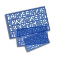 Stencil Pack of Letters Numbers and Symbols 10mm 20mm 30mm