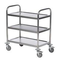 STAINLESS STEEL TROLLEY 3 SHELF 600X400