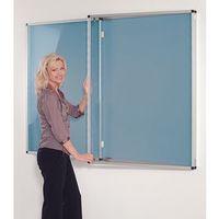 standard tamperproof noticeboard silverlight blue aluminiumplastic