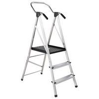 STEPLADDER SAFETY PLATFORM BLACK 3 STEPS - PLATFORM LOAD 150KG CLASSIFICATION BS-EN131