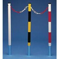 STEEL BOUNDARY POST TO BE SEALED / PAIR 100CM YELLOW/BLACK