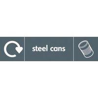 STEEL CANS SELF-ADHESIVE VINYL 350 x 100