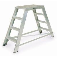 STEPS, ALUMINIUM PLATFORM DOUBLE SIDED H/D